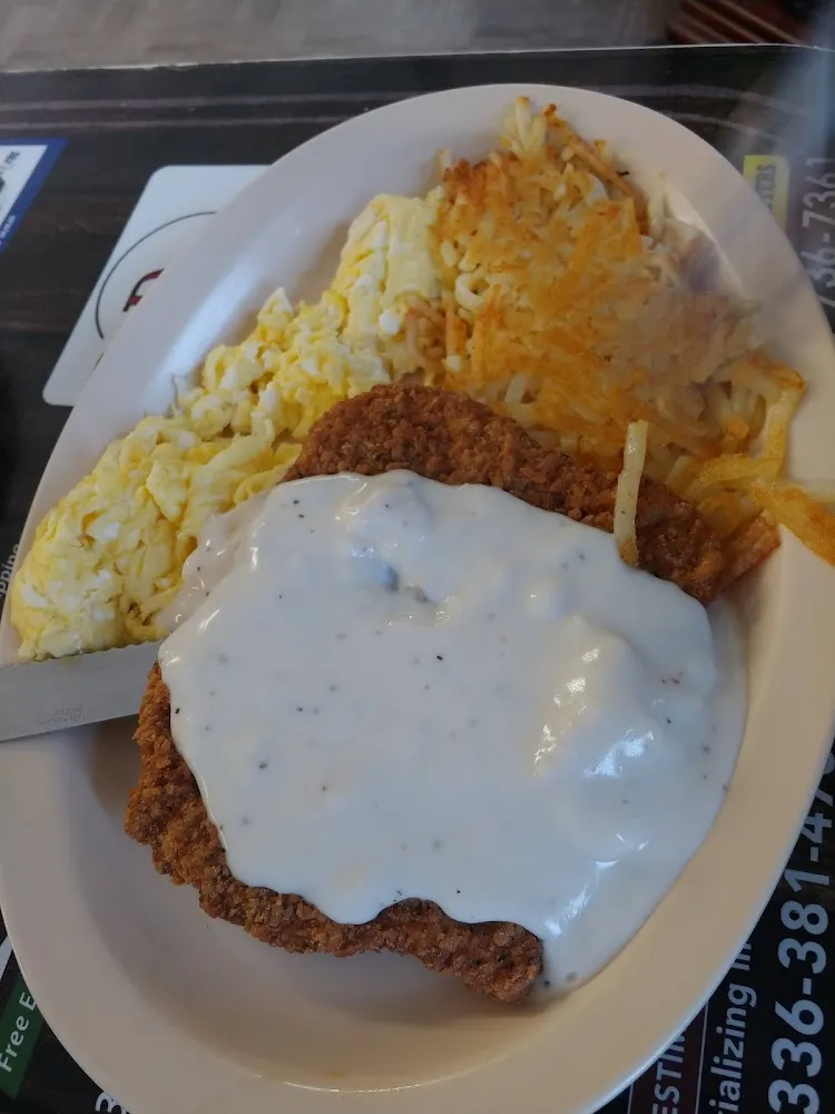 Country Fried Steak with Eggs